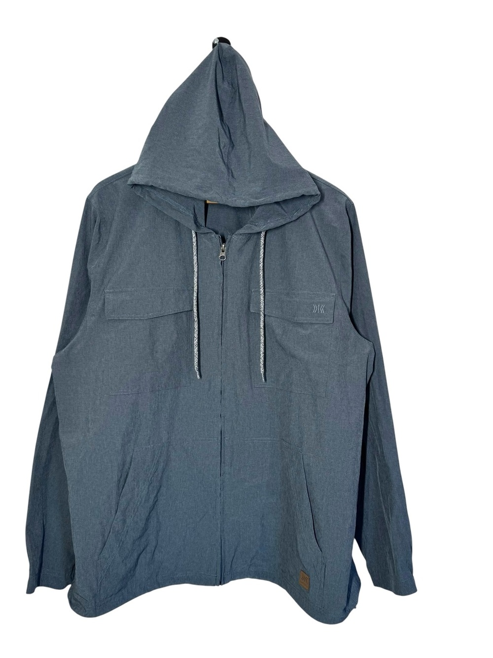 DKOTA Lightweight Hooded Jacket Full Zip Men’s Size Large Packable Hiking